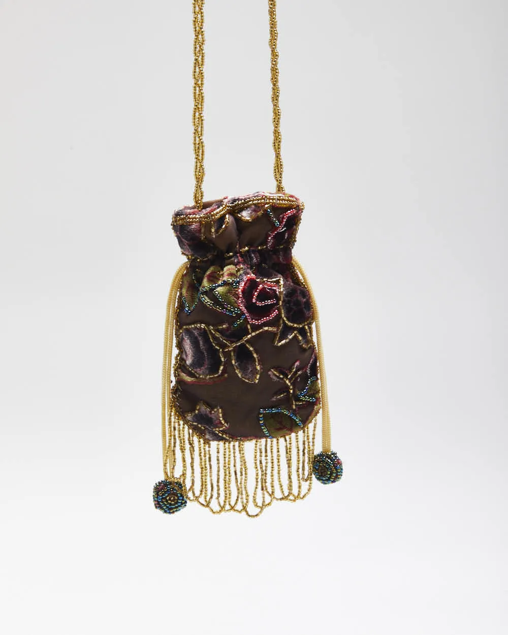 Vintage Velvet Beaded Cross-Body Bag sold by Rokit product image thumbnail 2