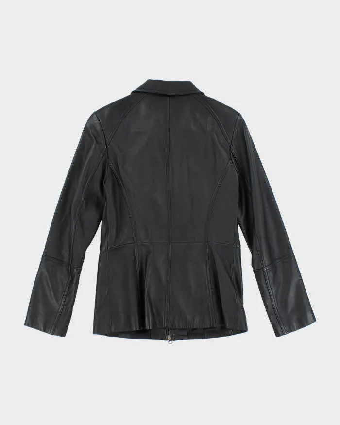 Vintage Danier Black Zip-Up Leather Jacket - S sold by Rokit product image thumbnail 2