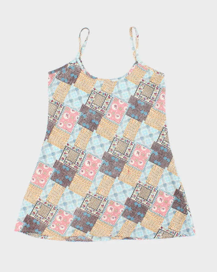 Vintage 90s Beatrys Pattern Mini Dress - S sold by Rokit