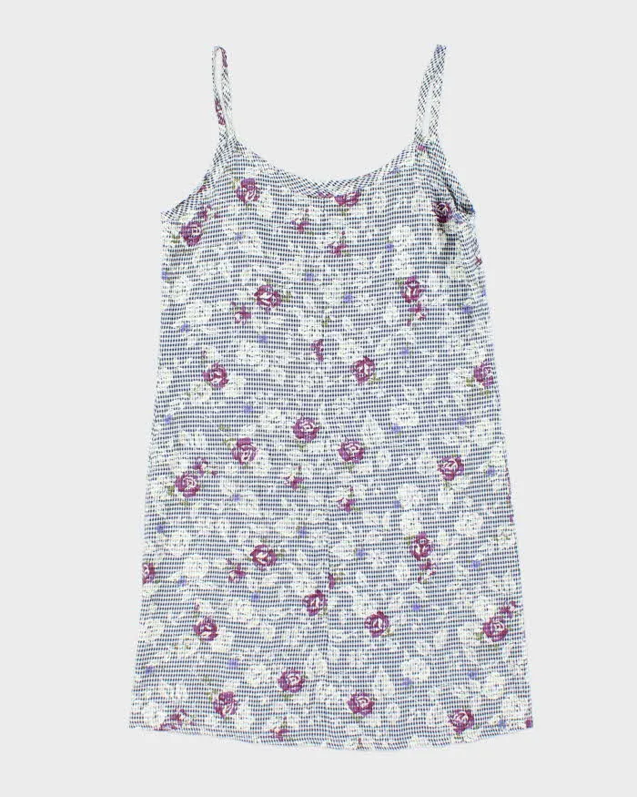 Vintage 90s Linen Pattern Mini Dress - M sold by Rokit product image thumbnail 2