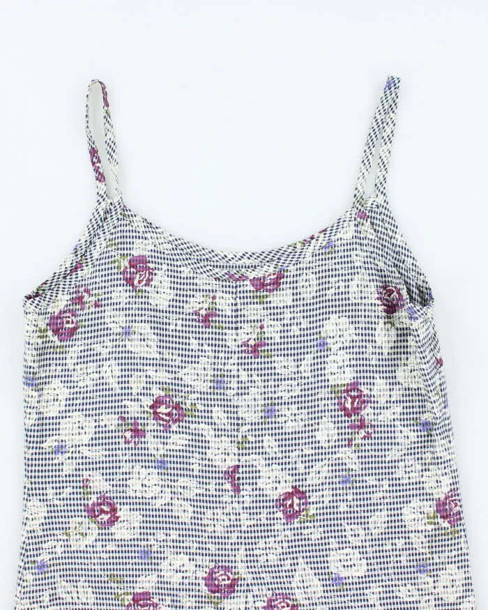 Vintage 90s Linen Pattern Mini Dress - M sold by Rokit product image thumbnail 4