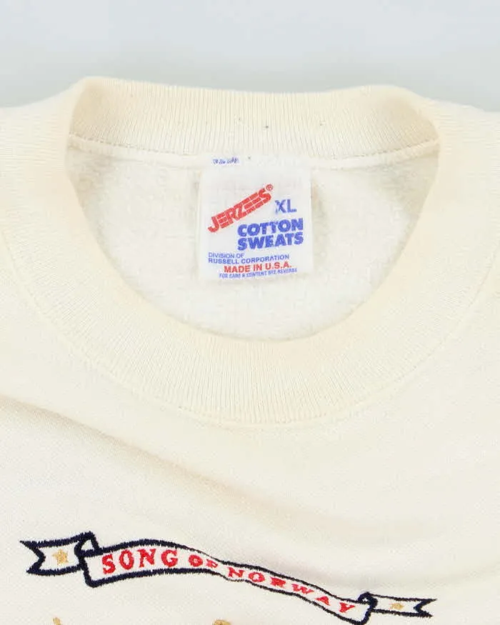 Vintage 90's Embroidered Song of Norway Sweatshirt - XL sold by Rokit product image thumbnail 5