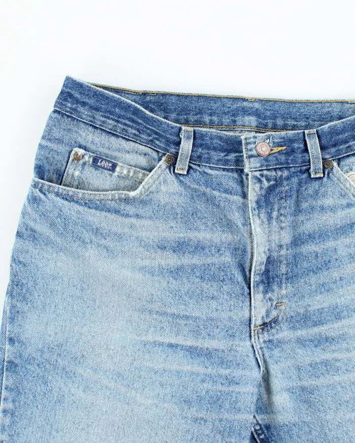 Vintage Lee Medium Wash Cut Off Denim Shorts - W32 L10 sold by Rokit product image thumbnail 3