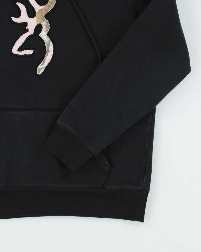 Vintage Y2K Browning Pink Camouflage Logo Hoodie - M sold by Rokit product image thumbnail 4