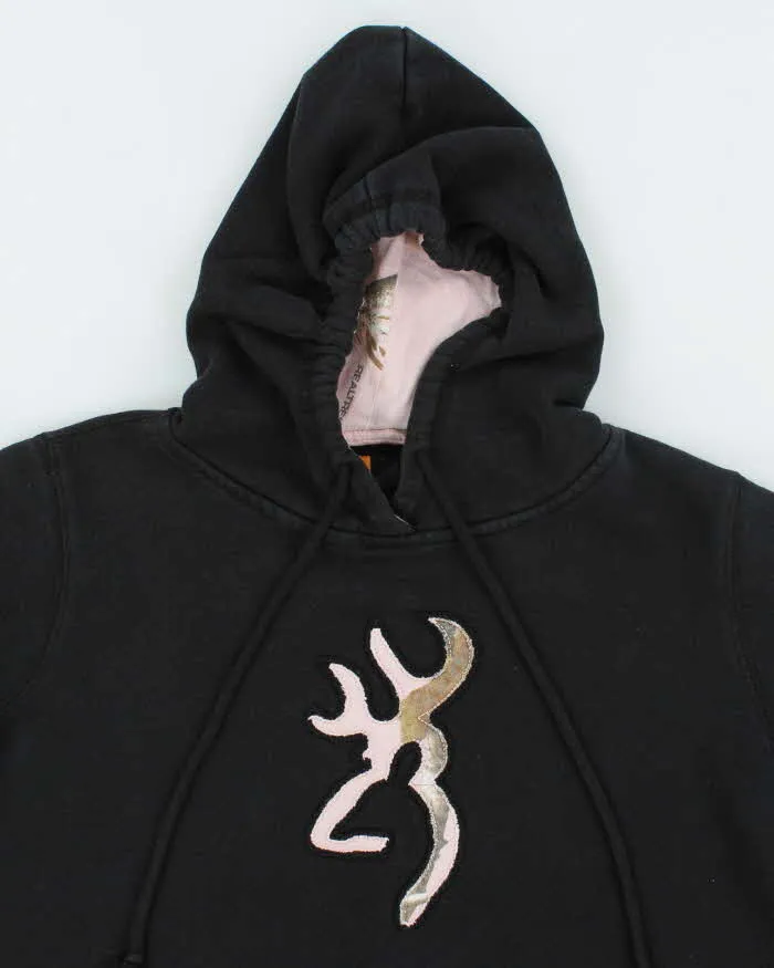 Vintage Y2K Browning Pink Camouflage Logo Hoodie - M sold by Rokit product image thumbnail 3
