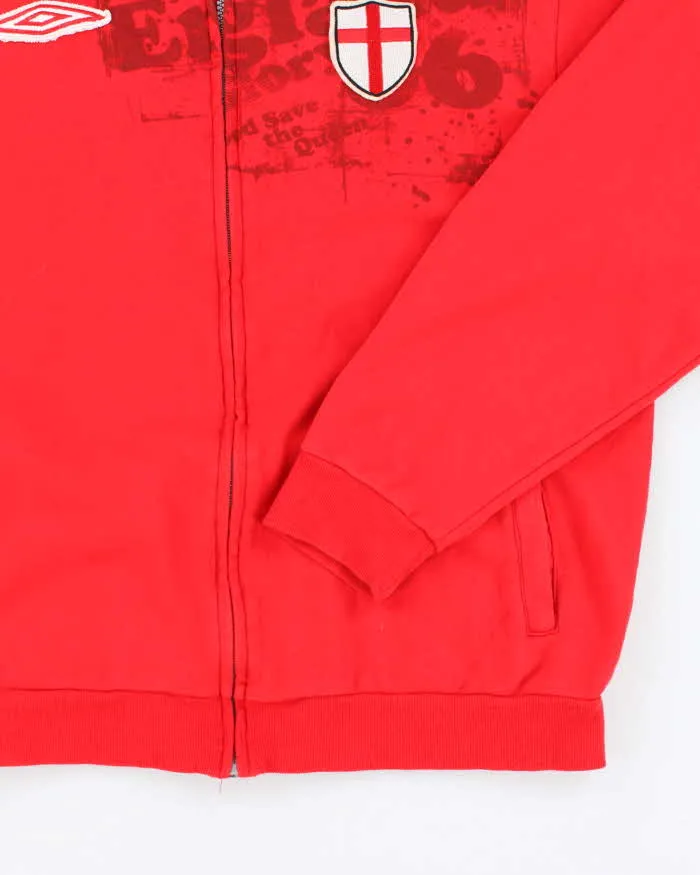 Vintage 2000's Umbro England Football Team Full Zip Sweatshirt - L sold by Rokit product image thumbnail 4