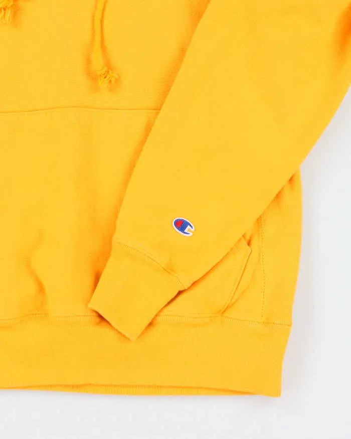 Vintage 2000's Champion Reverse Weave Yellow Hoodie - S sold by Rokit product image thumbnail 4