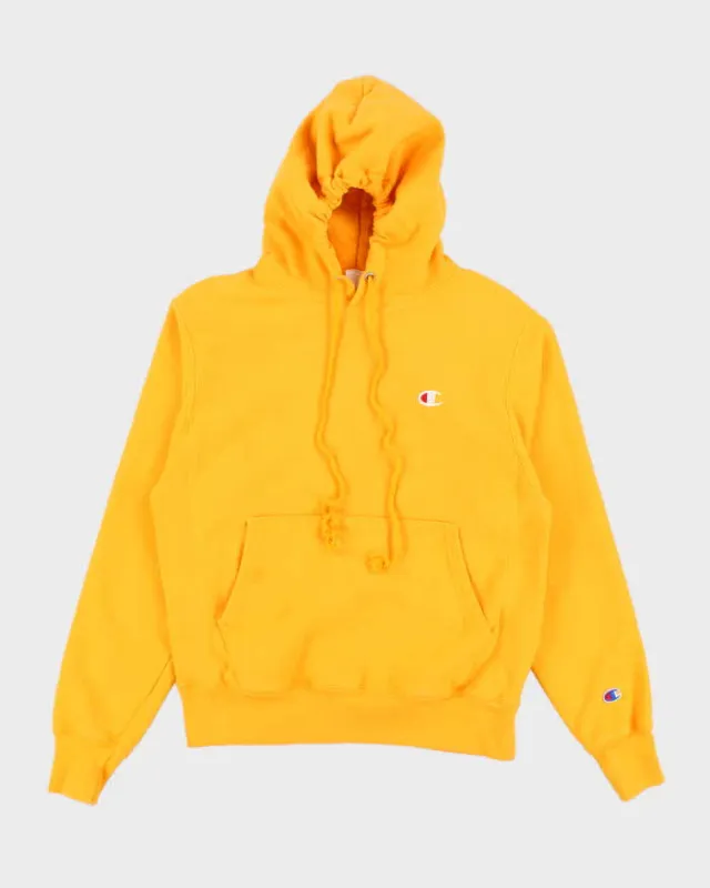 Vintage 2000's Champion Reverse Weave Yellow Hoodie - S sold by Rokit