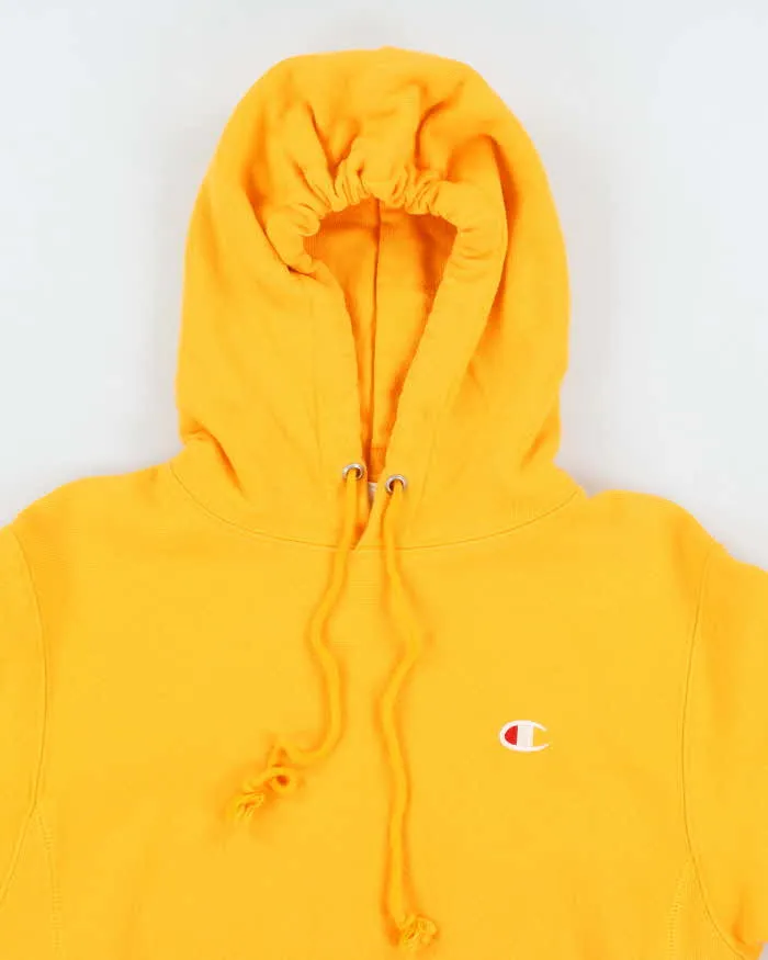 Vintage 2000's Champion Reverse Weave Yellow Hoodie - S sold by Rokit product image thumbnail 3