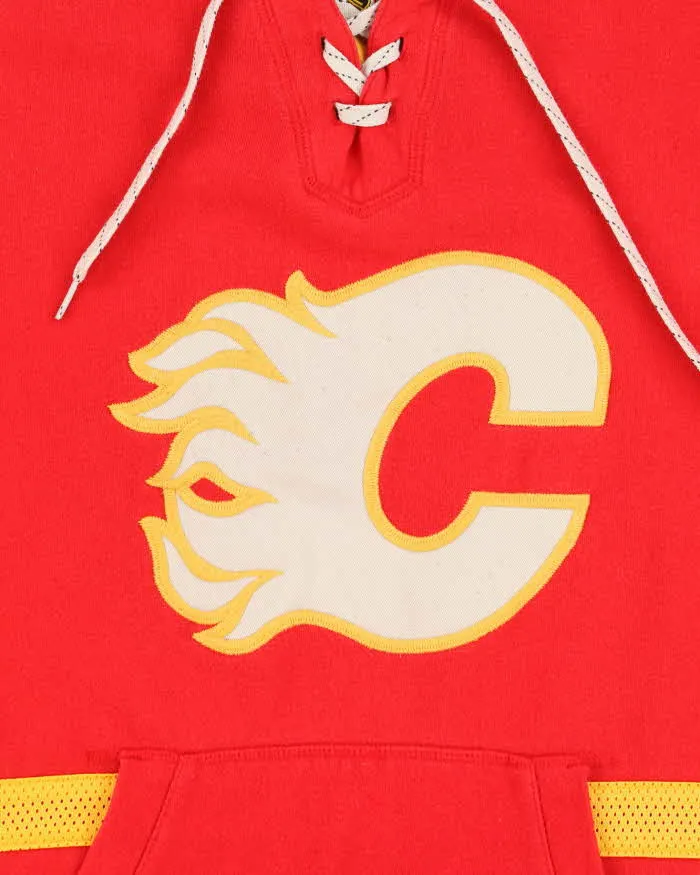 Vintage 2000's CCM Calgary Flames Jersey Style Hoodie - M sold by Rokit product image thumbnail 3