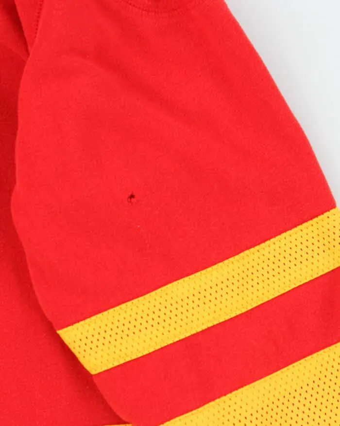 Vintage 2000's CCM Calgary Flames Jersey Style Hoodie - M sold by Rokit product image thumbnail 5