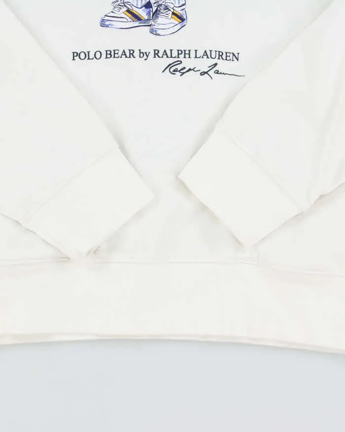 Vintage 2000's Ralph Lauren Polo Bear Hoodie - L sold by Rokit product image thumbnail 4