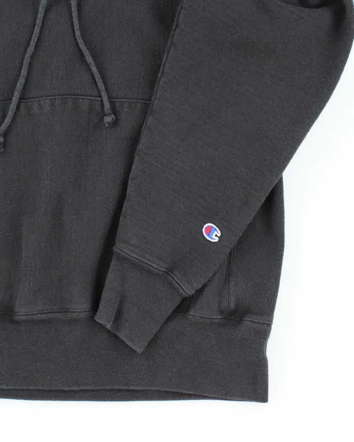 Vintage 2000's Champion Reverse Weave Black Hoodie - M sold by Rokit product image thumbnail 4