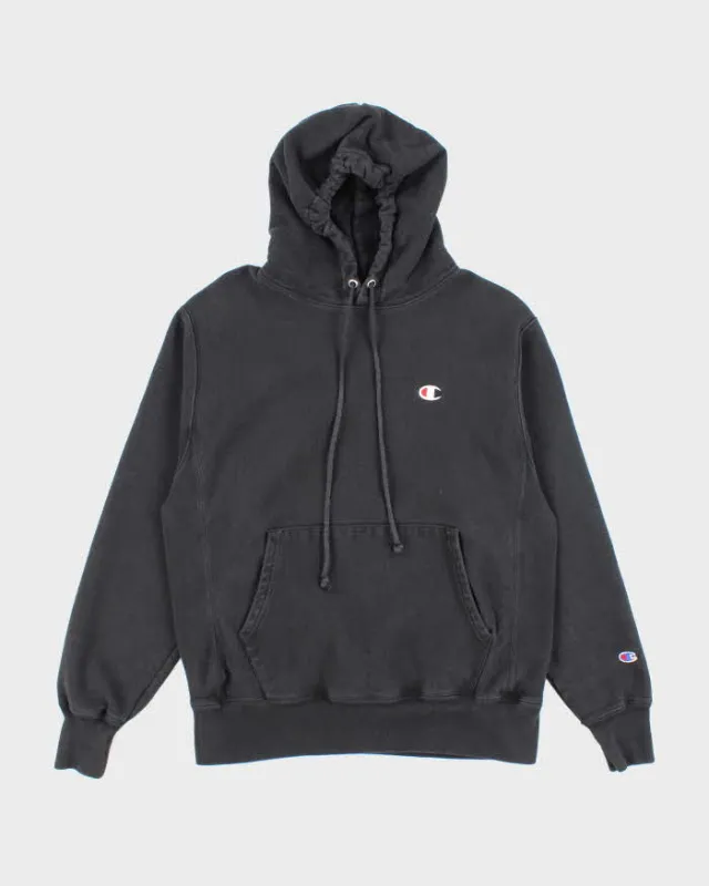 Vintage 2000's Champion Reverse Weave Black Hoodie - M sold by Rokit