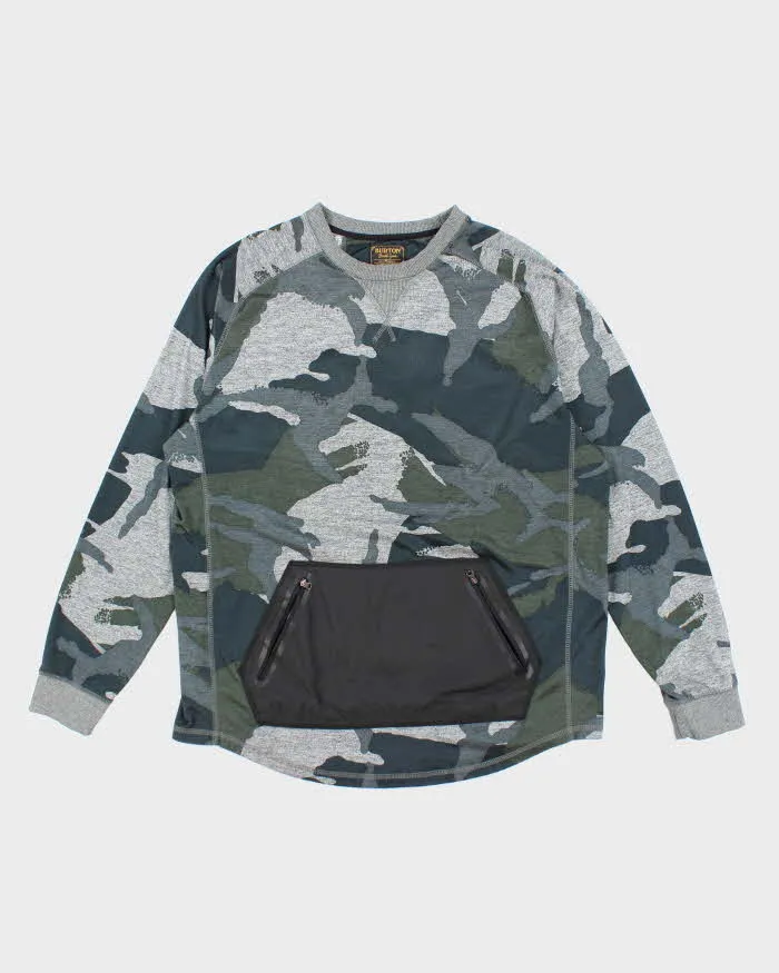 Vintage Burton Camouflage Sweatshirt - XXL sold by Rokit