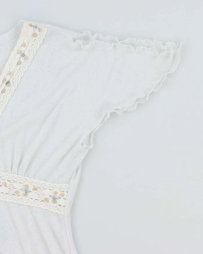 Vintage Y2k 00s Cover Me Beaded Sheer Dress - M sold by Rokit product image thumbnail 4