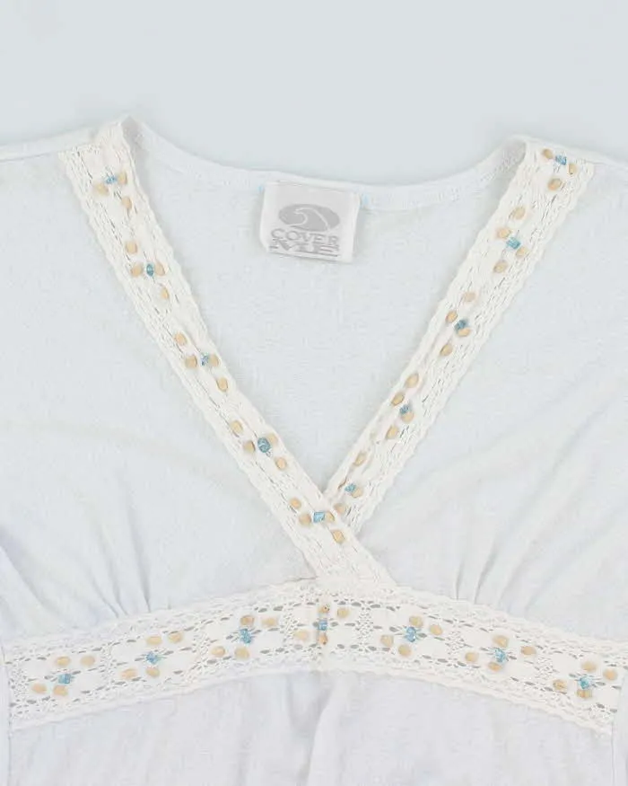 Vintage Y2k 00s Cover Me Beaded Sheer Dress - M sold by Rokit product image thumbnail 3