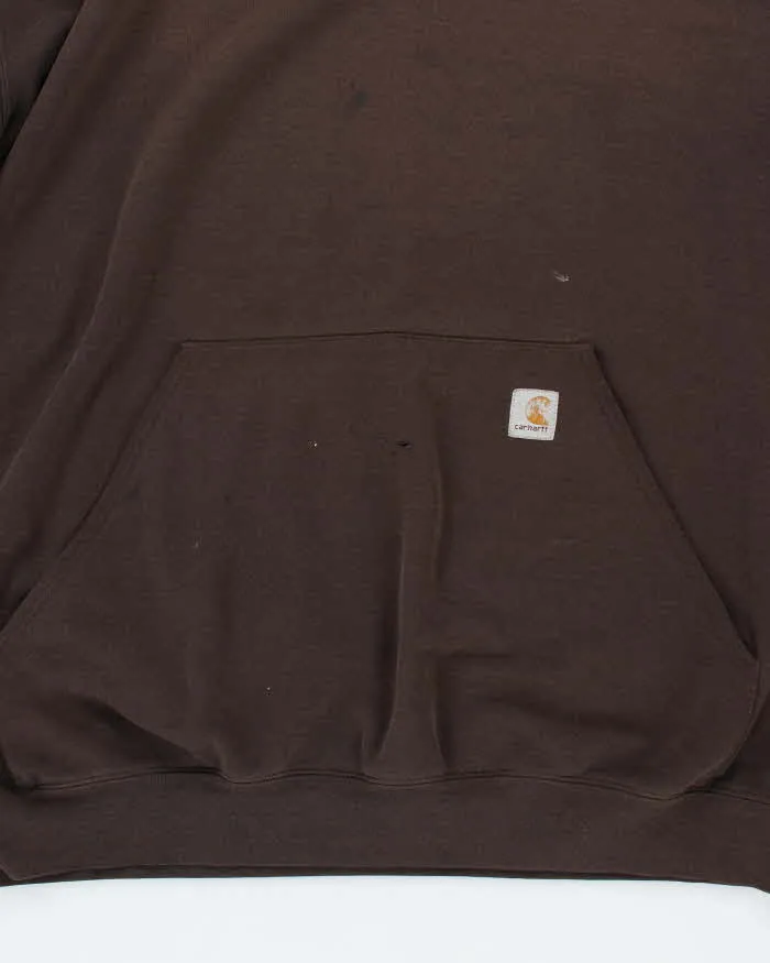 Vintage 2000's Carhartt Sleeve Print Oversized Heavyweight Hoodie - XXXL sold by Rokit product image thumbnail 4