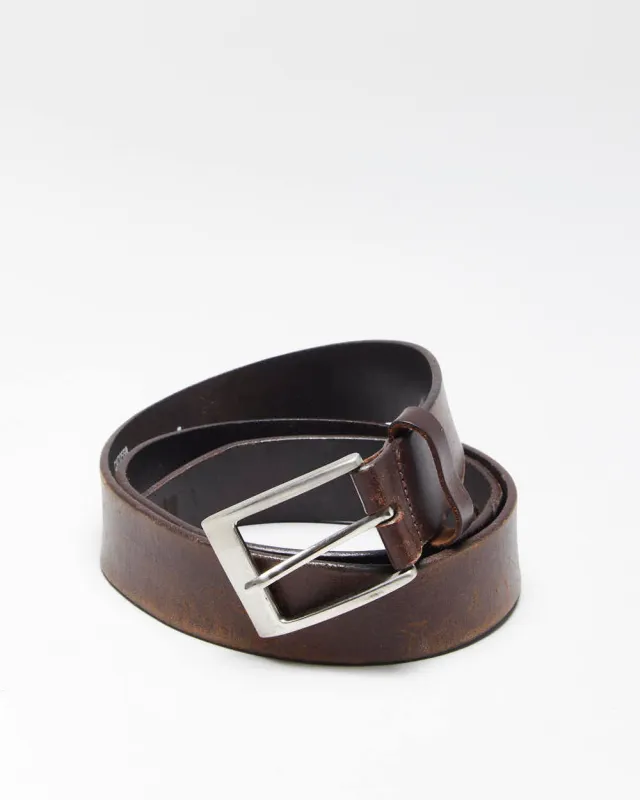 Vintage Danier Brown Leather Belt - W33-W38 sold by Rokit