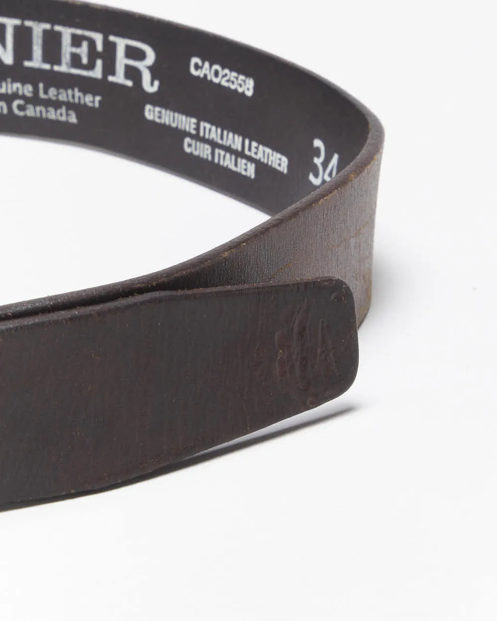 Vintage Danier Brown Leather Belt - W33-W38 sold by Rokit product image thumbnail 5