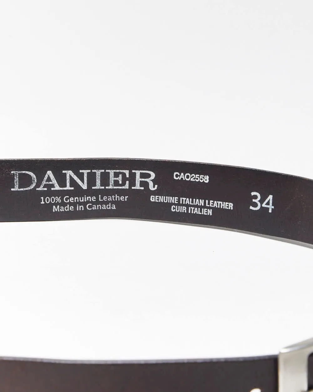 Vintage Danier Brown Leather Belt - W33-W38 sold by Rokit product image thumbnail 4