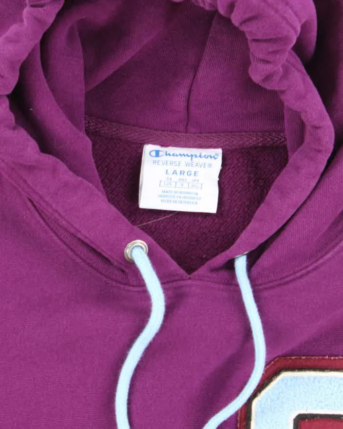 Vintage 2000's Champion Reverse Weave Tartan Sleeve Hoodie - L sold by Rokit product image thumbnail 5