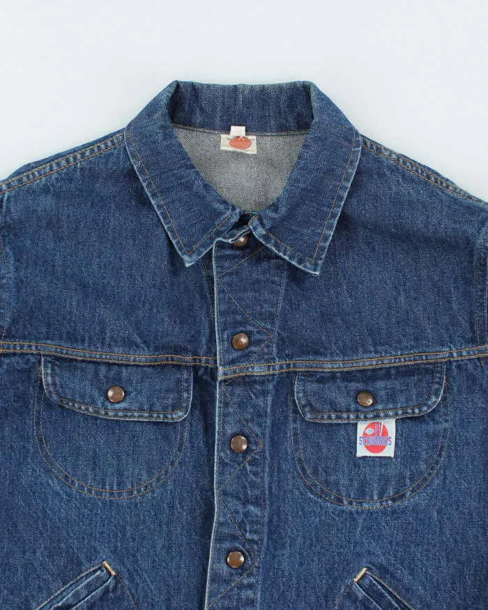 Vintage 80's GWG Scrubbies Dark Wash Denim Jacket - L sold by Rokit product image thumbnail 3