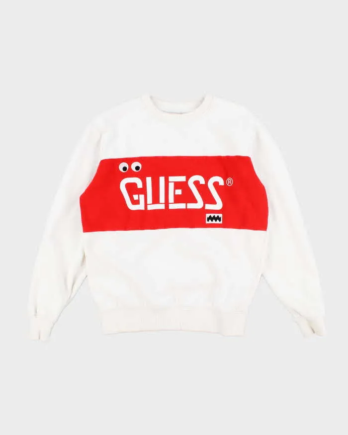 Guess Jeans x J Balvin Spell Out Sweatshirt - S sold by Rokit