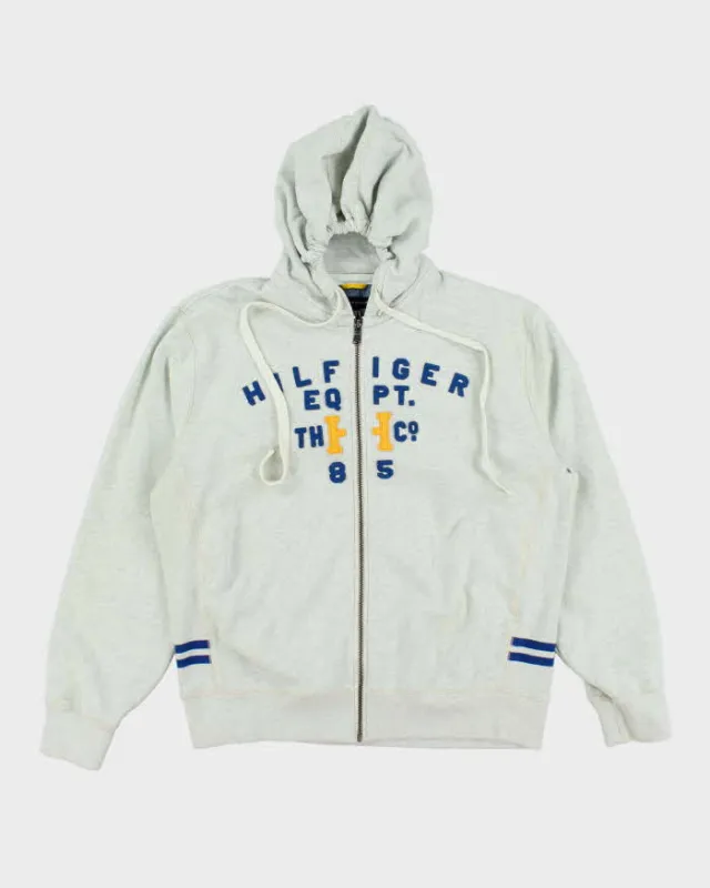 Vintage 2000's Tommy Hilfiger Spell Out Zip Up Hoodie - L sold by Rokit