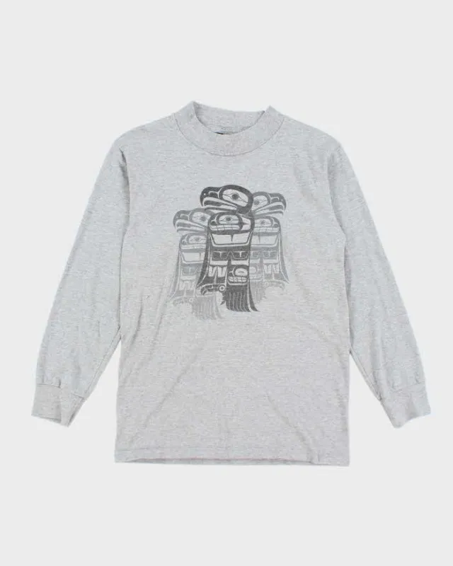 Vintage 2000's Totem Bird Graphic Long-sleeved T-Shirt - S sold by Rokit