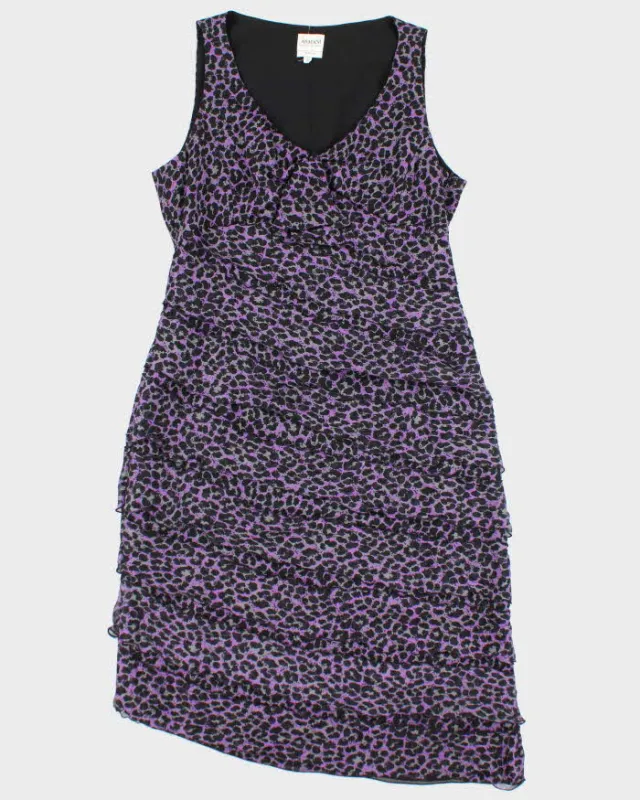 Vintage Y2k 00s Armani Collezioni Leopard Print Dress - M sold by Rokit