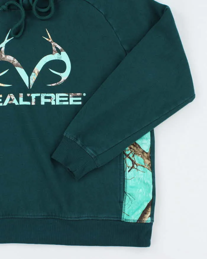 Vintage Y2K Real Tree Embroidered Blue Camo Logo Hoodie - M sold by Rokit product image thumbnail 4