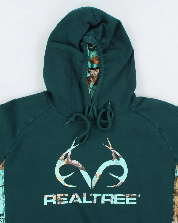 Vintage Y2K Real Tree Embroidered Blue Camo Logo Hoodie - M sold by Rokit product image thumbnail 3