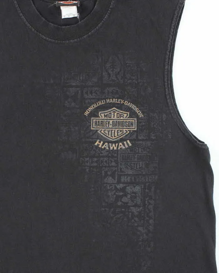 Vintage Y2K Harley Davidson Biker Sleeveless T-Shirt - L sold by Rokit product image thumbnail 3
