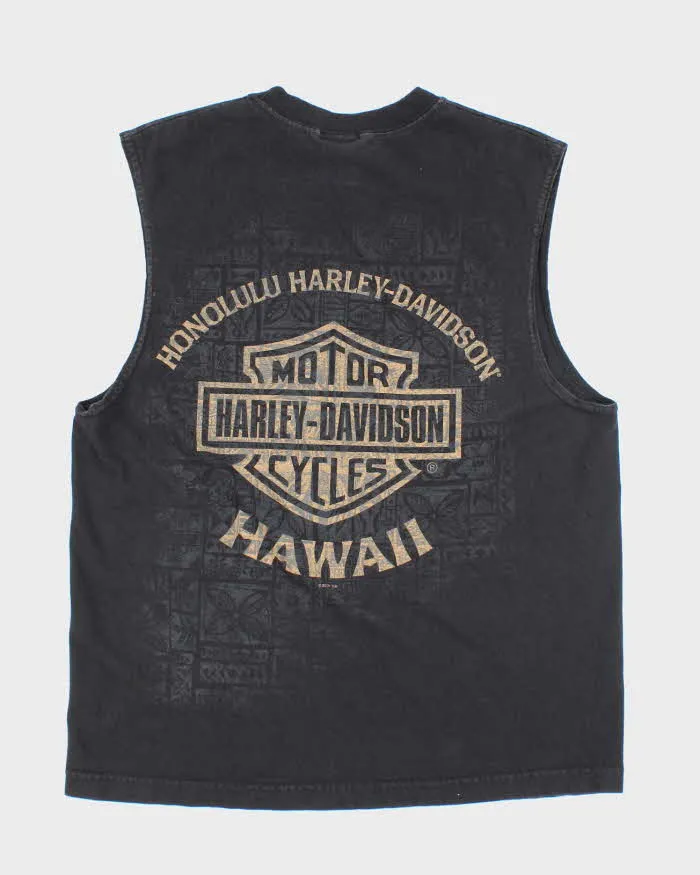 Vintage Y2K Harley Davidson Biker Sleeveless T-Shirt - L sold by Rokit product image thumbnail 2