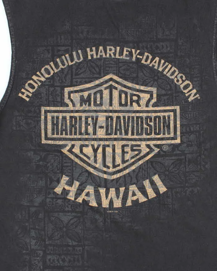 Vintage Y2K Harley Davidson Biker Sleeveless T-Shirt - L sold by Rokit product image thumbnail 4