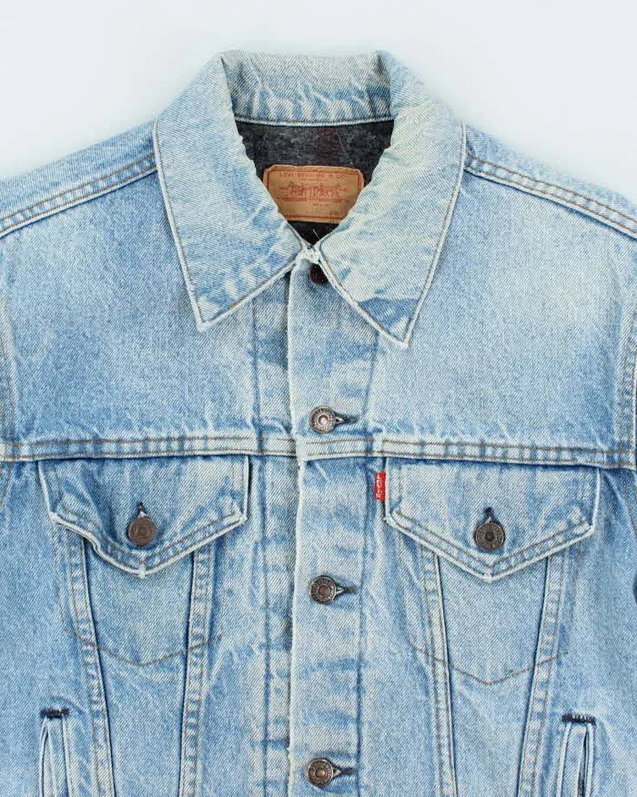 Vintage 90's Levi's Light Wash Insulated Denim Jacket - S sold by Rokit product image thumbnail 3