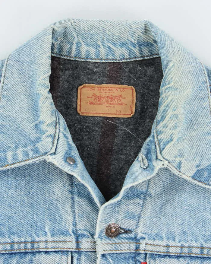 Vintage 90's Levi's Light Wash Insulated Denim Jacket - S sold by Rokit product image thumbnail 5