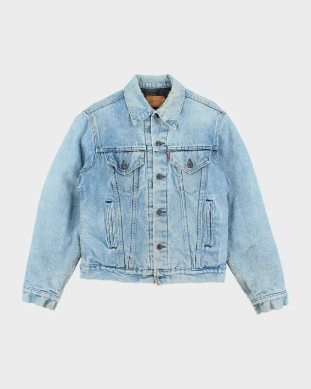 Vintage 90's Levi's Light Wash Insulated Denim Jacket - S sold by Rokit