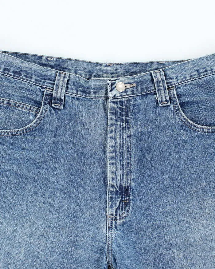 Vintage Wrangler Wide Leg Medium Wash Carpenter Shorts - W34 L9 sold by Rokit product image thumbnail 3