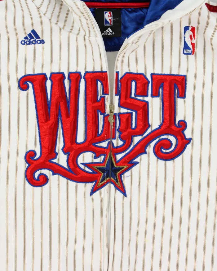 Vintage 2000's Adidas NBA Pin Stripe Zip Up Hoodie - XL sold by Rokit product image thumbnail 5