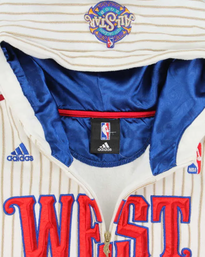 Vintage 2000's Adidas NBA Pin Stripe Zip Up Hoodie - XL sold by Rokit product image thumbnail 3