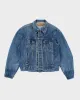 Vintage 90's Levi's Faded Dark Wash Denim Jacket - L sold by Rokit