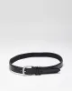 Vintage Italian Black Leather Belt - W34-W38 sold by Rokit