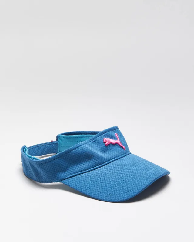 Vintage Women's Y2K PUMA Velcro Strap Visor Cap - OS sold by Rokit