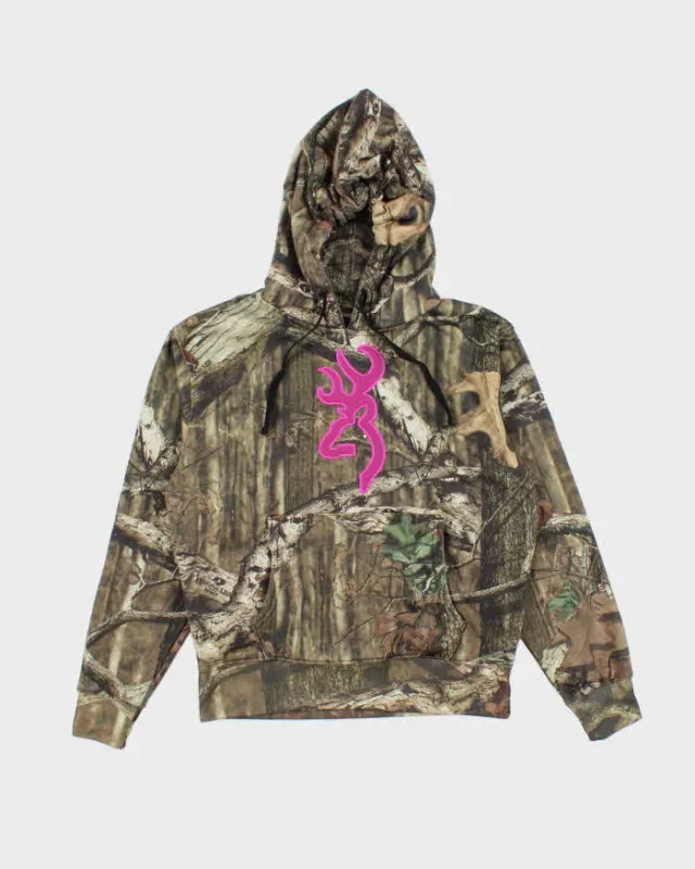 Vintage Y2K Women's Browning Camouflage Hoodie - S sold by Rokit