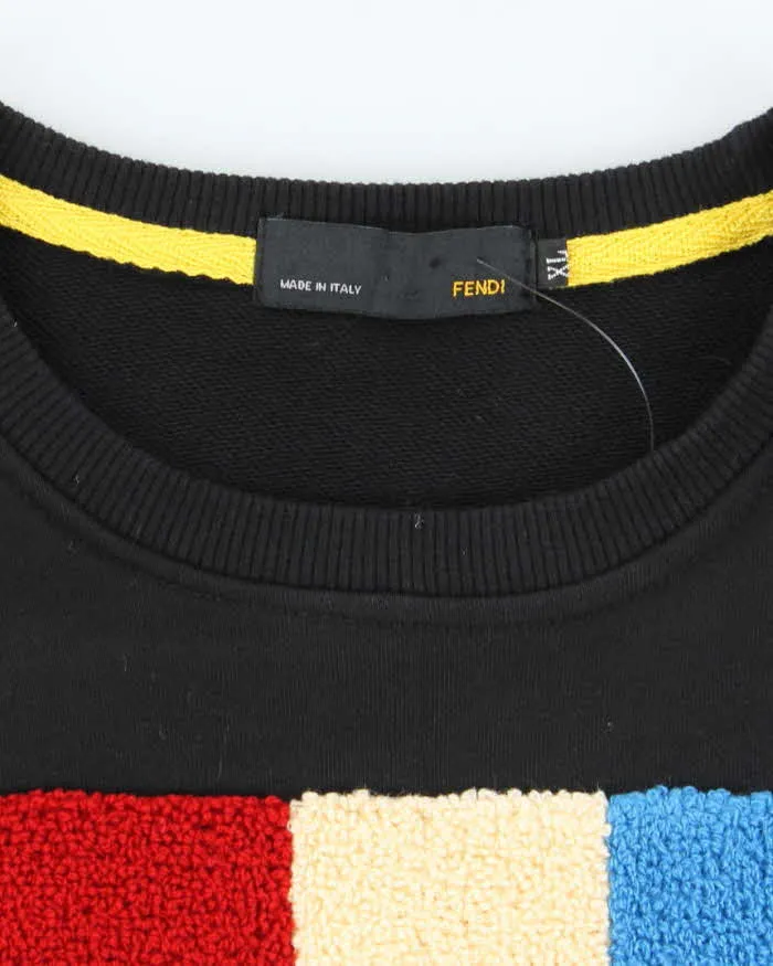 Vintage Y2K Fendi Textured Logo Sweatshirt - XL sold by Rokit product image thumbnail 5