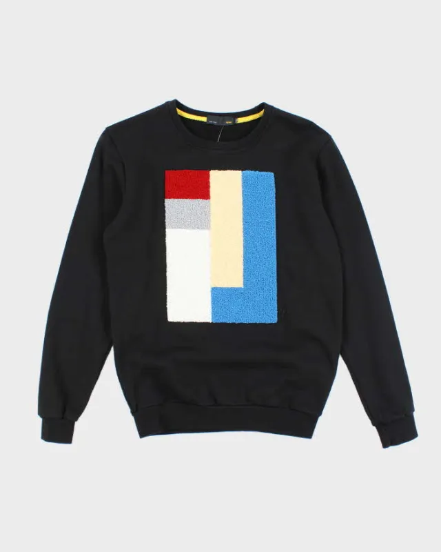 Vintage Y2K Fendi Textured Logo Sweatshirt - XL sold by Rokit