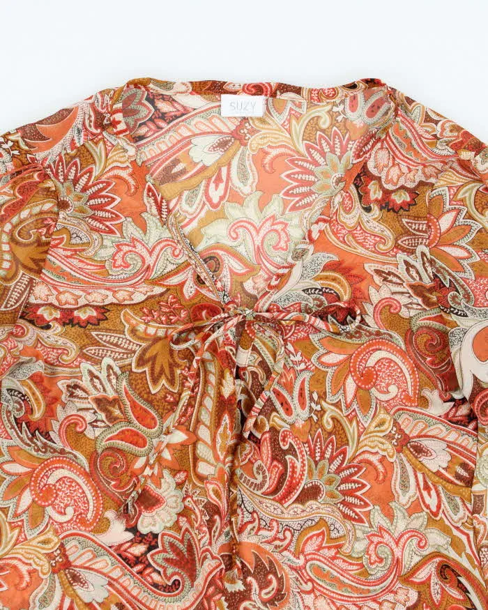 Vintage Y2k 00s Suzy Paisley Pattern Sheer Top - S sold by Rokit product image thumbnail 5