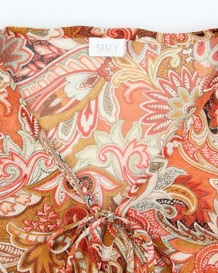 Vintage Y2k 00s Suzy Paisley Pattern Sheer Top - S sold by Rokit product image thumbnail 3